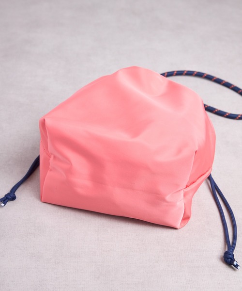 SPRUCE（スプルース）の「EM:クロスコードショルダー 軽量 巾着（ショルダーバッグ・レディース・ピンク/ブラック/カーキ・FREE）」の12枚目の写真