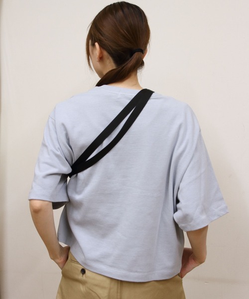 GYMPHLEX（ジムフレックス）の「Gymphlex/ジムフレックス　クルーネックショートスリーブプルオーバー　CREWNECK SHORTSLEEVE PULLOVER　GY-C0540 KTS（ウィメンズ）（Tシャツ/カットソー・レディース・ダークブルー/イエロー/グレー・14）」の6枚目の写真
