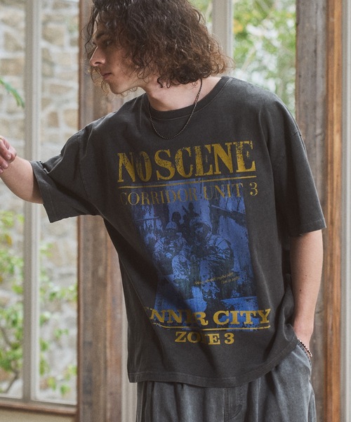 CASPER JOHN(キャスパージョン)の「Concept pigment T-shirts/コンセプトピグメントTシャツ(Tシャツ/カットソー・メンズ・ブラック系2/ブラック系4/ブラック系3/ブラック系1/ブラック系9/ブラック系8/ブラック系7/ブラック系6/ブラック系5・SMALL/X-SMALL/LARGE/MEDIUM)」の4枚目の写真