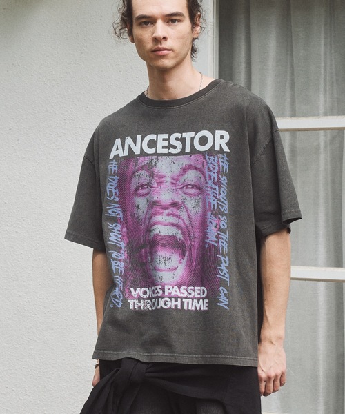 CASPER JOHN(キャスパージョン)の「Concept pigment T-shirts/コンセプトピグメントTシャツ(Tシャツ/カットソー・メンズ・ブラック系2/ブラック系4/ブラック系3/ブラック系1/ブラック系9/ブラック系8/ブラック系7/ブラック系6/ブラック系5・SMALL/X-SMALL/LARGE/MEDIUM)」の8枚目の写真
