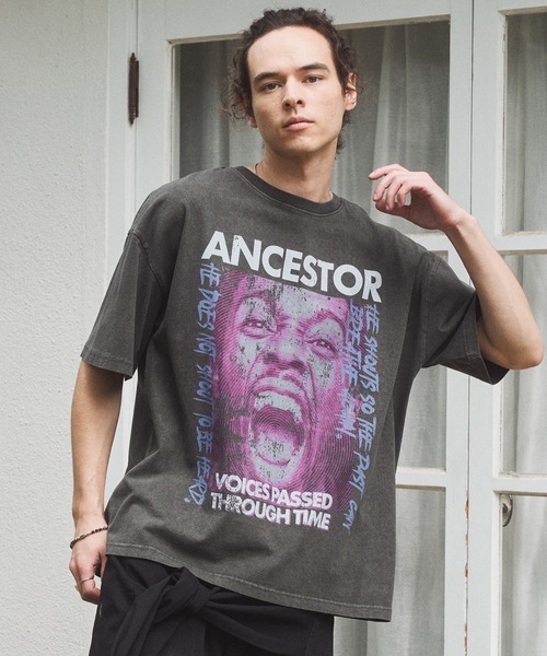 CASPER JOHN(キャスパージョン)の「Concept pigment T-shirts/コンセプトピグメントTシャツ(Tシャツ/カットソー・メンズ・ブラック系2/ブラック系4/ブラック系3/ブラック系1/ブラック系9/ブラック系8/ブラック系7/ブラック系6/ブラック系5・SMALL/X-SMALL/LARGE/MEDIUM)」の18枚目の写真