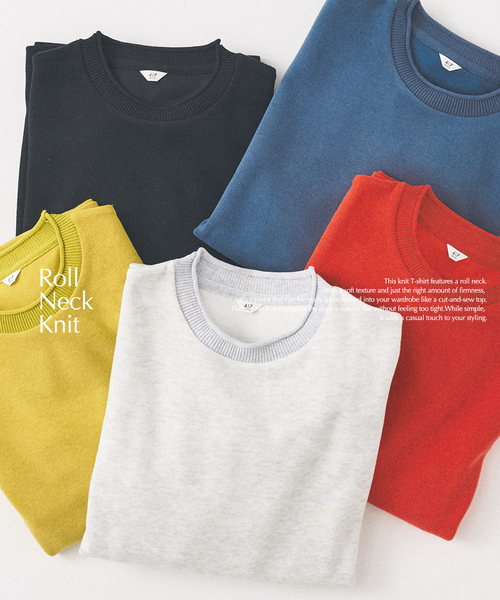 417 EDIFICE（フォーワンセブンエディフィス）の「ロールネック ニットクルー（Tシャツ/カットソー・メンズ・イエロー/オレンジ/ブルー系その他/ライトグレー/ブラック・LARGE/MEDIUM）」の10枚目の写真