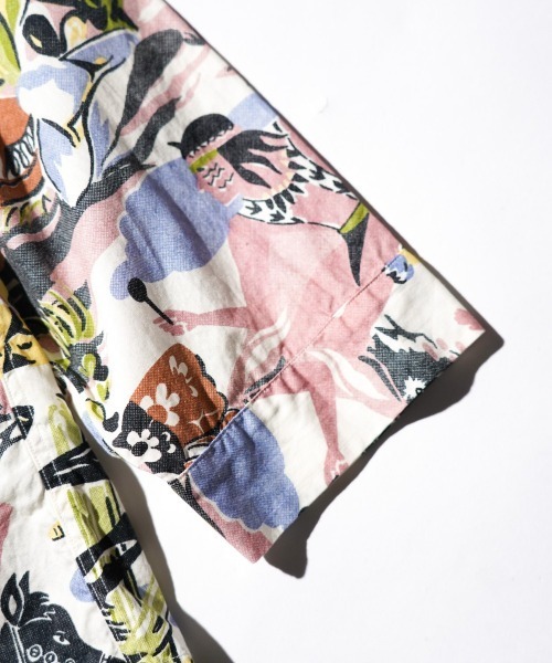 TOWNCRAFT(タウンクラフト)の「TOWNCRAFT / タウンクラフト PRINTED PAJAMA JACKET パジャマ プリント シャツジャケット(シャツ/ブラウス・メンズ・ブルー/その他1/グリーン・LARGE/MEDIUM)」の7枚目の写真