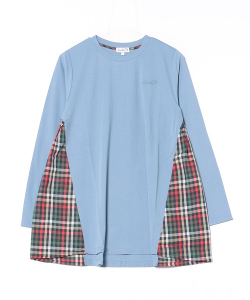 Arnold Palmer(アーノルドパーマー)の「パーマーチェック ドッキング プルオーバー(Tシャツ/カットソー・レディース・オフホワイト/ライトブルー/ネイビー・M/L/S)」の8枚目の写真