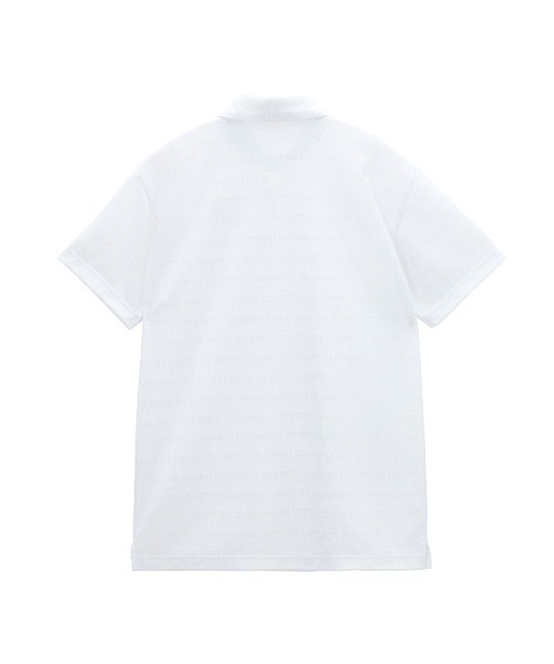 le coq sportif GOLF(ルコックスポルティフゴルフ)の「【le coq sportif GOLF】吸汗速乾/消臭/UV CUT(UPF50+)/遮熱/高通気/ストレッチ ロゴボーダー柄半袖ポロシャツ ゴルフウェア(ポロシャツ・メンズ・ホワイト/ネイビー・3L/XL/L/M)」の3枚目の写真