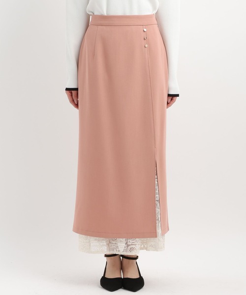 Andemiu(アンデミュウ)の「【2set】レースIラインスカート639325(スカート・レディース・ライトベージュ/ピンク/ネイビー・MEDIUM/SMALL)」の17枚目の写真