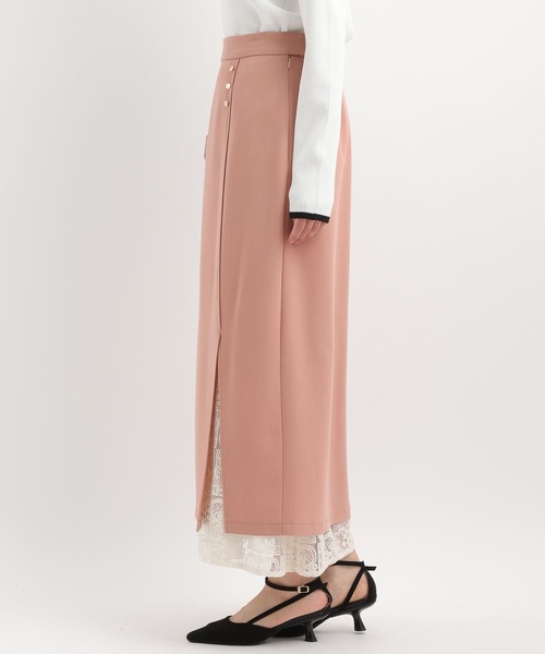 Andemiu(アンデミュウ)の「【2set】レースIラインスカート639325(スカート・レディース・ライトベージュ/ピンク/ネイビー・MEDIUM/SMALL)」の18枚目の写真