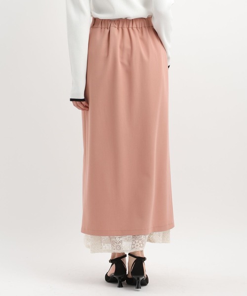 Andemiu(アンデミュウ)の「【2set】レースIラインスカート639325(スカート・レディース・ライトベージュ/ピンク/ネイビー・MEDIUM/SMALL)」の19枚目の写真