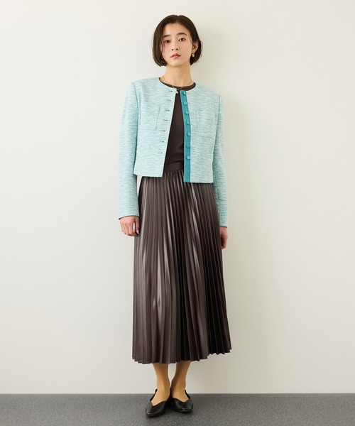 ROPE'（ロペ）の「シャイニープリーツスカート/イージーケア（スカート・レディース・ダークブラウン/ベージュ系その他・FREE）」の19枚目の写真