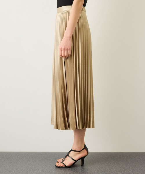 ROPE'（ロペ）の「シャイニープリーツスカート/イージーケア（スカート・レディース・ダークブラウン/ベージュ系その他・FREE）」の5枚目の写真