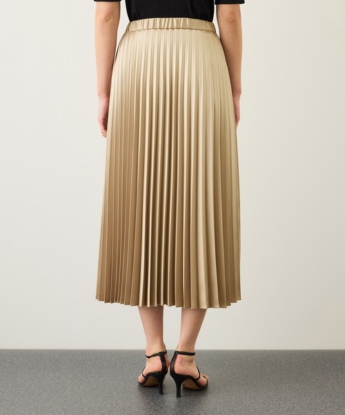 ROPE'（ロペ）の「シャイニープリーツスカート/イージーケア（スカート・レディース・ダークブラウン/ベージュ系その他・FREE）」の6枚目の写真