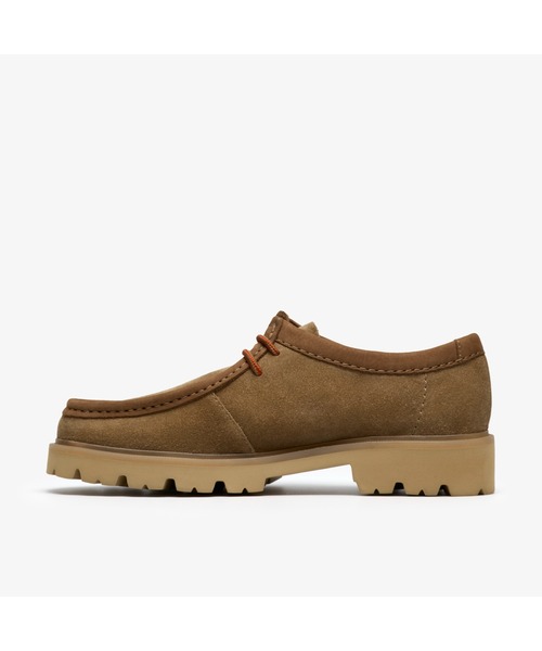 Clarks クラークス】スエード モカシンシューズ ビブラムソール Cleyhill Seam / クレイヒルシーム (ダークサンドスエード)（モカシン