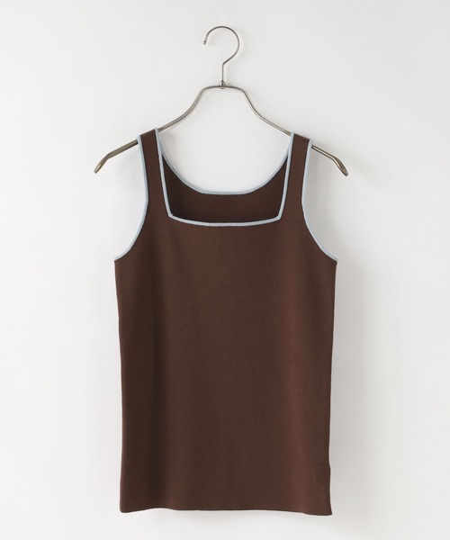 LOWRYS FARM(ローリーズファーム)の「ハイショクソウバリタンク 637048(タンクトップ・レディース・ブラック/ホワイト/ブラウン・FREE)」の3枚目の写真