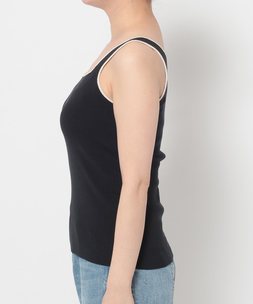 LOWRYS FARM(ローリーズファーム)の「ハイショクソウバリタンク 637048(タンクトップ・レディース・ブラック/ホワイト/ブラウン・FREE)」の5枚目の写真