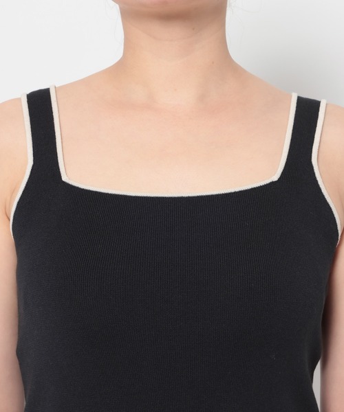LOWRYS FARM(ローリーズファーム)の「ハイショクソウバリタンク 637048(タンクトップ・レディース・ブラック/ホワイト/ブラウン・FREE)」の7枚目の写真