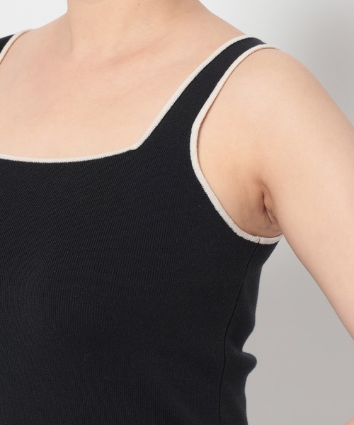 LOWRYS FARM(ローリーズファーム)の「ハイショクソウバリタンク 637048(タンクトップ・レディース・ブラック/ホワイト/ブラウン・FREE)」の8枚目の写真