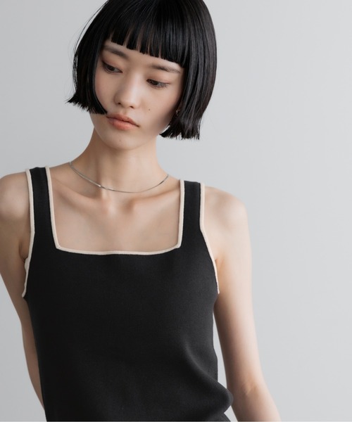 LOWRYS FARM(ローリーズファーム)の「ハイショクソウバリタンク 637048(タンクトップ・レディース・ブラック/ホワイト/ブラウン/ライトブルー/オフホワイト・FREE)」の21枚目の写真