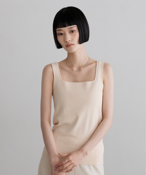 LOWRYS FARM(ローリーズファーム)の「ハイショクソウバリタンク 637048(タンクトップ・レディース・ブラック/ホワイト/ブラウン/ライトブルー/オフホワイト・FREE)」の20枚目の写真