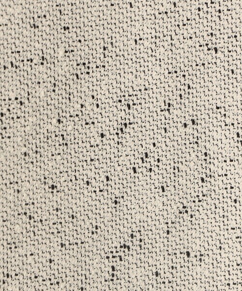 DES PRES（デ・プレ）の「メランジツイル クルーネックコンパクトジャケット（ノーカラージャケット・レディース・ライトベージュ・FREE）」の5枚目の写真