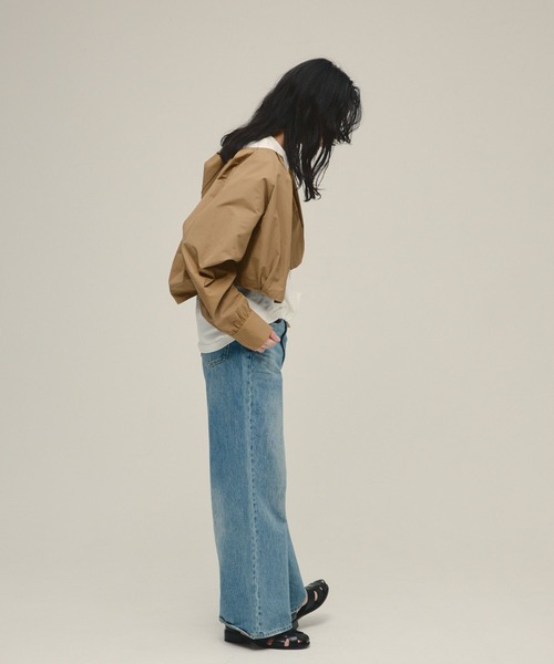 eL（エル）の「【eL】Dolman Zip Blouson/647394（ブルゾン・レディース・ベージュ/ブラック・FREE）」の10枚目の写真