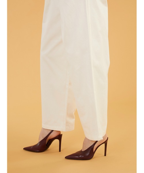 crinkle crinkle crinkle(クリンクルクリンクルクリンクル)の「【crinkle crinkle crinkle】frill belt chino pants/フリルベルトチノパンツ(チノパンツ・レディース・ホワイト/ベージュ・MEDIUM/SMALL)」の11枚目の写真