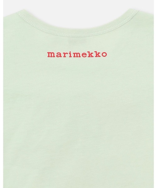 marimekko（マリメッコ）の「【Kids】Tonni Unikko Logo / t-shirt（Tシャツ/カットソー・キッズ・レッド・92/104）」の4枚目の写真