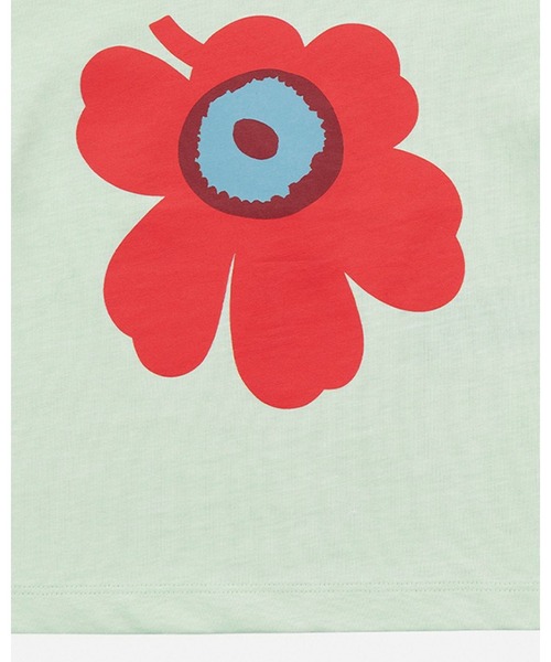 marimekko（マリメッコ）の「【Kids】Tonni Unikko Logo / t-shirt（Tシャツ/カットソー・キッズ・レッド・92/104）」の6枚目の写真