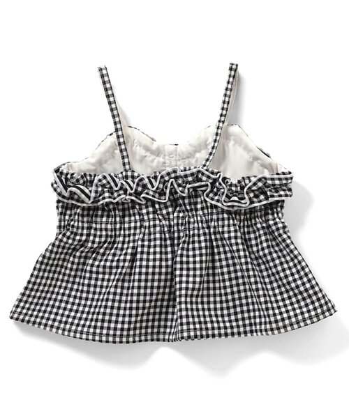 apres les cours（アプレレクール）の「フリルハートボタンビスチェ（その他トップス・キッズ・サックスブルー/チェック・100/90/140/130/120/110）」の11枚目の写真