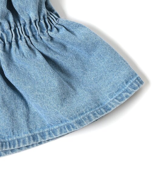 apres les cours（アプレレクール）の「フリルハートボタンビスチェ（その他トップス・キッズ・サックスブルー/チェック・100/90/140/130/120/110）」の15枚目の写真