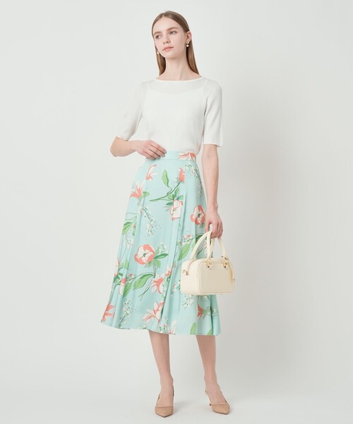 ANAYI（アナイ）の「アセテートポリエステル半袖プルオーバー（ニット/セーター・レディース・ホワイト/ブルー/ミント/ラベンダー/ブラック/ベージュ・38/36）」の17枚目の写真