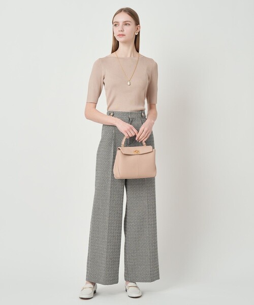 ANAYI（アナイ）の「アセテートポリエステル半袖プルオーバー（ニット/セーター・レディース・ホワイト/ブルー/ミント/ラベンダー/ブラック/ベージュ・38/36）」の22枚目の写真