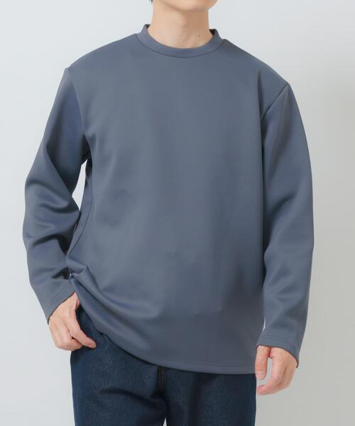 ITEMS URBANRESEARCH(アイテムズ アーバンリサーチ)の「調温機能 ストレッチダンボールプルオーバー(スウェット・メンズ・ブラック/ホワイト/チャコールグレー・LARGE/MEDIUM)」の3枚目の写真