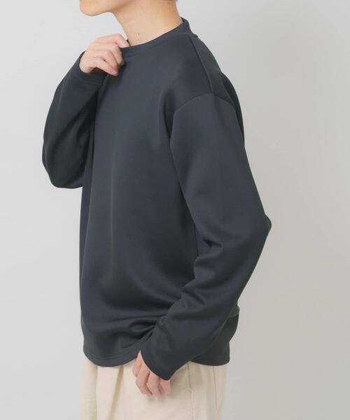 ITEMS URBANRESEARCH(アイテムズ アーバンリサーチ)の「調温機能 ストレッチダンボールプルオーバー(スウェット・メンズ・ブラック/ホワイト/チャコールグレー・LARGE/MEDIUM)」の8枚目の写真