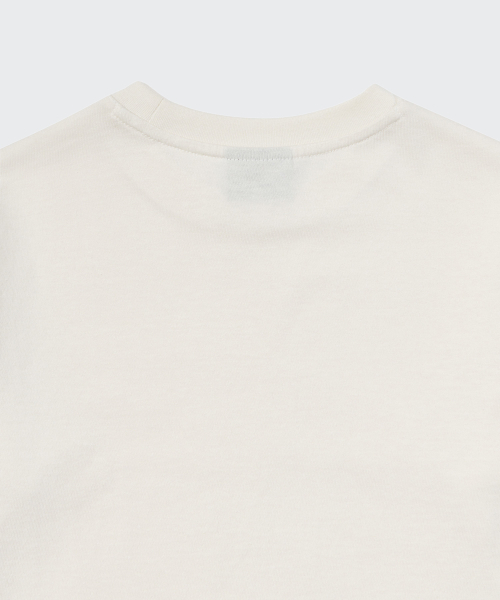 MUSINSA STANDARD KIDS（ムシンサスタンダードキッズ）の「リラックスドクルーネック長袖Tシャツ[クリーム]（Tシャツ/カットソー・レディース・その他・100/110/120/130/140/150/160）」の6枚目の写真