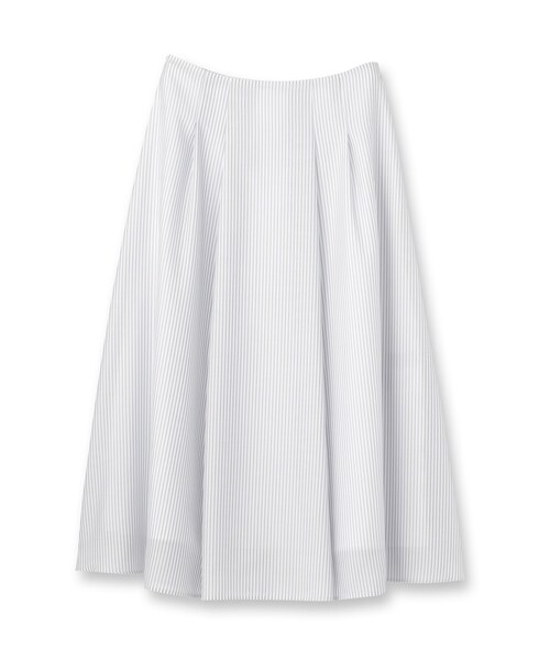 INDIVI（インディヴィ）の「【洗える／SETUP可能】シアーシャンブレータックフレアスカート（スカート・レディース・ライトグレー系3/ネイビー系2/ホワイト系3/ネイビー系3/ブラウン系その他4・36/40/38）」の6枚目の写真