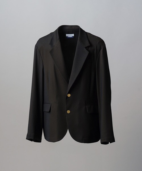 MAISON SPECIAL（メゾンスペシャル）の「《UNISEX》Clear Trichotine Relax-Over 2B Tailored Jacket/クリアトリコチンリラックスオーバー2Bテーラードジャケット【MAISON SPECIAL/メゾンスペシャル】■セットアップ対応■（テーラードジャケット・メンズ・グレイッシュベージュ/ブラック/ネイビー・0/2/1）」の16枚目の写真