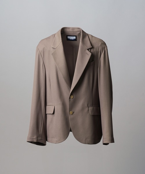 MAISON SPECIAL（メゾンスペシャル）の「《UNISEX》Clear Trichotine Relax-Over 2B Tailored Jacket/クリアトリコチンリラックスオーバー2Bテーラードジャケット【MAISON SPECIAL/メゾンスペシャル】■セットアップ対応■（テーラードジャケット・メンズ・グレイッシュベージュ/ブラック/ネイビー・0/2/1）」の17枚目の写真