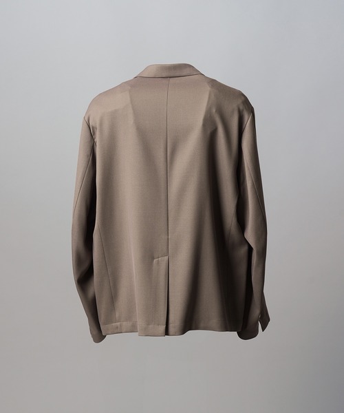 MAISON SPECIAL（メゾンスペシャル）の「《UNISEX》Clear Trichotine Relax-Over 2B Tailored Jacket/クリアトリコチンリラックスオーバー2Bテーラードジャケット【MAISON SPECIAL/メゾンスペシャル】■セットアップ対応■（テーラードジャケット・メンズ・グレイッシュベージュ/ブラック/ネイビー・0/2/1）」の19枚目の写真