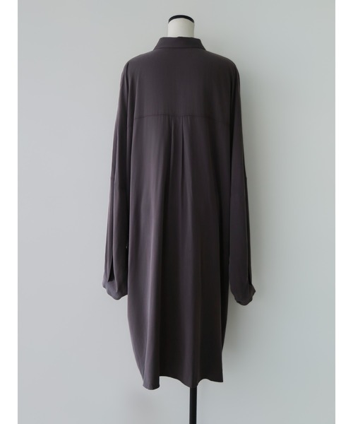 NOWNS（ナウンス）の「Ellen | Silky shirt（Tシャツ/カットソー・レディース・グレー/アイボリー・FREE）」の6枚目の写真