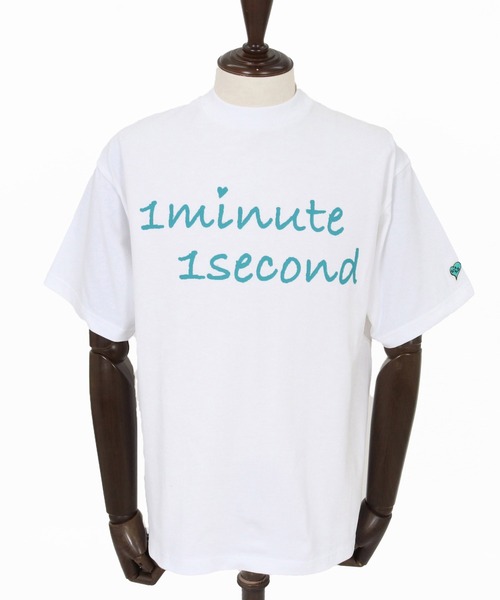 1minute 1second(ワンミニットワンセカンド)の「mt10278-7oz open-end cut & sewn (cursive big print) Tシャツ(1M26N210)(Tシャツ/カットソー・メンズ・ネイビー/ブラック/ホワイト×ブルー/ホワイト×ブラック・XL/L/M/S)」の20枚目の写真