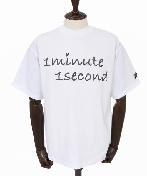 1minute 1second(ワンミニットワンセカンド)の「mt10278-7oz open-end cut & sewn (cursive big print) Tシャツ(1M26N210)(Tシャツ/カットソー・メンズ・ネイビー/ブラック/ホワイト×ブルー/ホワイト×ブラック・XL/L/M/S)」の21枚目の写真
