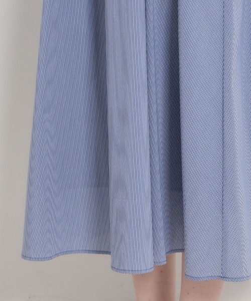 couture brooch（クチュールブローチ）の「【洗える】ロゴエンブロ シャツワンピース（ワンピース・レディース・ブルー系2/ブルー系7/ネイビー・38/36/42/40）」の6枚目の写真
