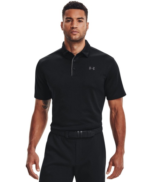 UNDER ARMOUR（アンダーアーマー）の「アンダーアーマー  UAテック ポロ（ポロシャツ・メンズ・グレー/オリーブ/ブラック/ホワイト/ネイビー・S/M/L/LL/3L）」の3枚目の写真