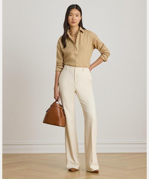 LAUREN RALPH LAUREN（ローレン ラルフ ローレン）の「リラックス フィット リネン シャツ（シャツ/ブラウス・レディース・ブラウン系6・S/M/L/XS/XXS）」の5枚目の写真
