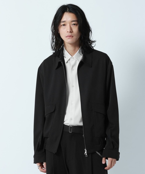 RAGEBLUE(レイジブルー)の「【LUXURY+EASY】OVER SIZE DRAPE ZIP JACKET / ラグイージージップブルゾン【セットアップ対応】(ブルゾン・メンズ・ネイビー/グレー/ブラック・MEDIUM/LARGE)」の2枚目の写真