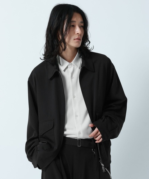 RAGEBLUE(レイジブルー)の「【LUXURY+EASY】OVER SIZE DRAPE ZIP JACKET / ラグイージージップブルゾン【セットアップ対応】(ブルゾン・メンズ・ネイビー/グレー/ブラック・MEDIUM/LARGE)」の9枚目の写真