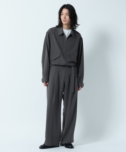 RAGEBLUE(レイジブルー)の「【LUXURY+EASY】OVER SIZE DRAPE ZIP JACKET / ラグイージージップブルゾン【セットアップ対応】(ブルゾン・メンズ・ネイビー/グレー/ブラック・MEDIUM/LARGE)」の10枚目の写真