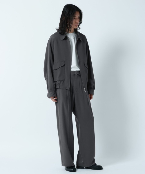 RAGEBLUE(レイジブルー)の「【LUXURY+EASY】OVER SIZE DRAPE ZIP JACKET / ラグイージージップブルゾン【セットアップ対応】(ブルゾン・メンズ・ネイビー/グレー/ブラック・MEDIUM/LARGE)」の15枚目の写真