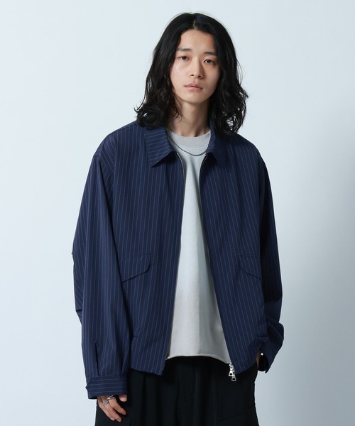 セール】【LUXURY+EASY】OVER SIZE DRAPE ZIP JACKET / ラグイージー