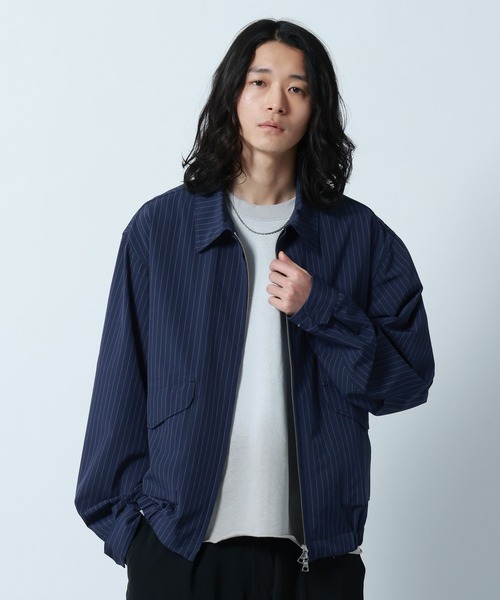 セール】【LUXURY+EASY】OVER SIZE DRAPE ZIP JACKET / ラグイージー